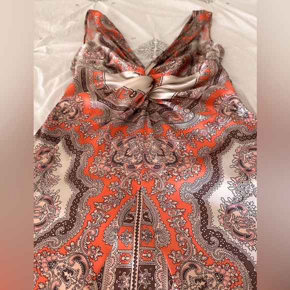 Blumarine Deep V-Neck Silk Dress - Picture 16 of 16